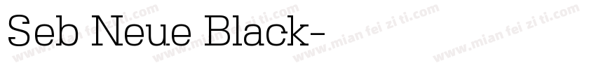 Seb Neue Black字体转换